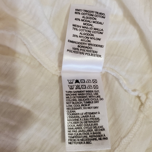 LUCKY BRAND WHITE EMBROIDERED SHIRT SIZE S - Picture 13 of 14